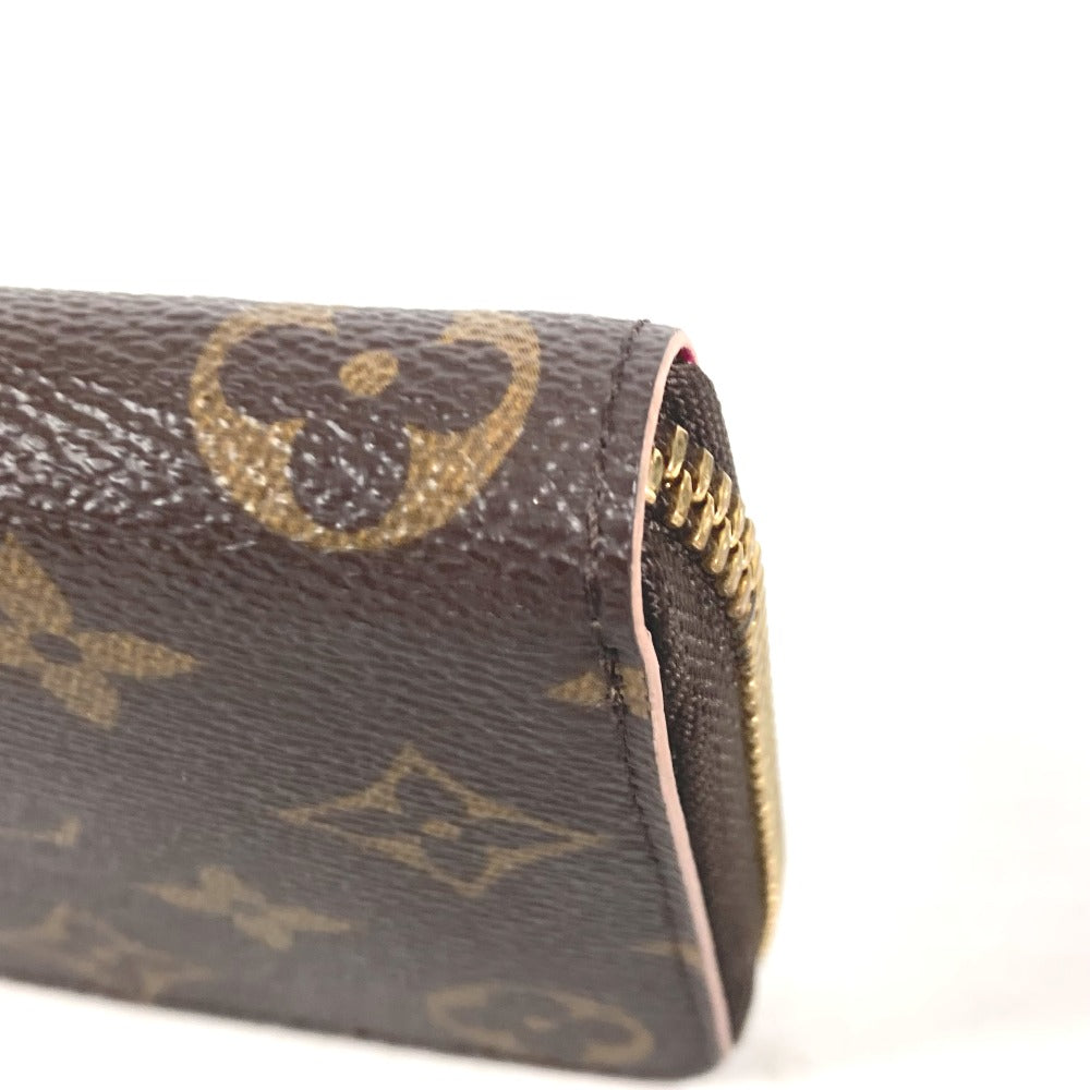 LOUIS VUITTON Long Wallet Purse M64201 Monogram canvas pink Monogram Flower Portefeuille Clemence