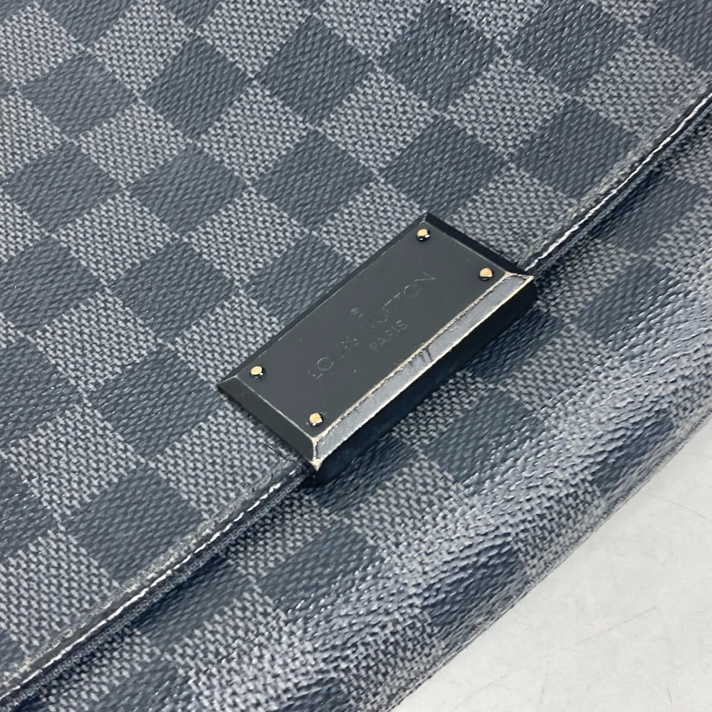 LOUIS VUITTON Shoulder Bag N41260 Damier Grafitto Canvas black Damier Grafitte District PM mens Used Authentic