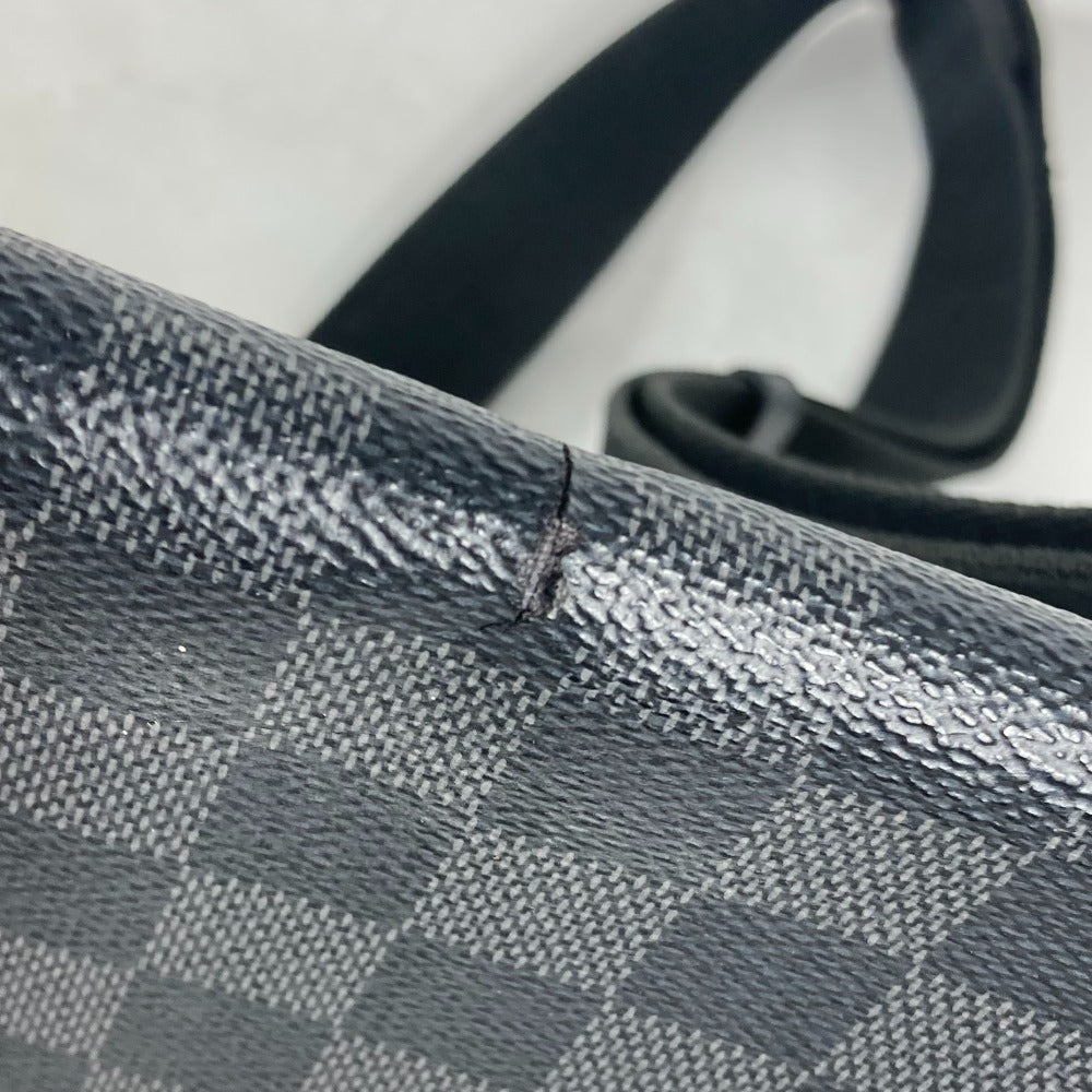 LOUIS VUITTON Shoulder Bag N41260 Damier Grafitto Canvas black Damier Grafitte District PM mens Used Authentic