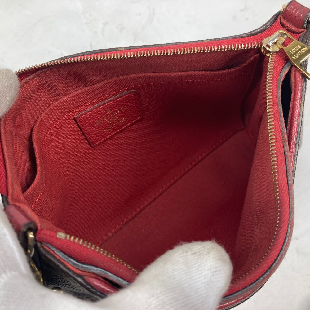 LOUIS VUITTON Shoulder Bag M41638 Monogram canvas Red Monogram Pallas clutch Women Used Authentic