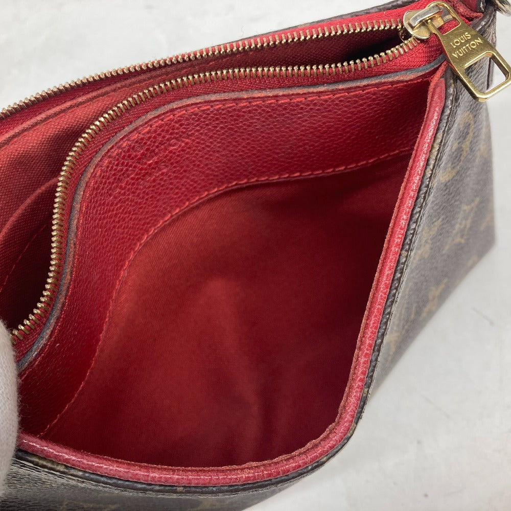 LOUIS VUITTON Shoulder Bag M41638 Monogram canvas Red Monogram Pallas clutch Women Used Authentic