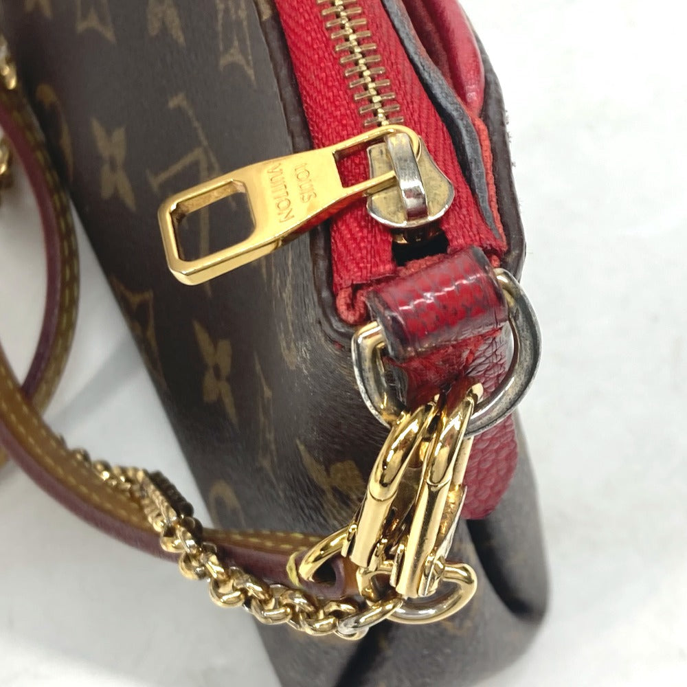 LOUIS VUITTON Shoulder Bag M41638 Monogram canvas Red Monogram Pallas clutch Women Used Authentic