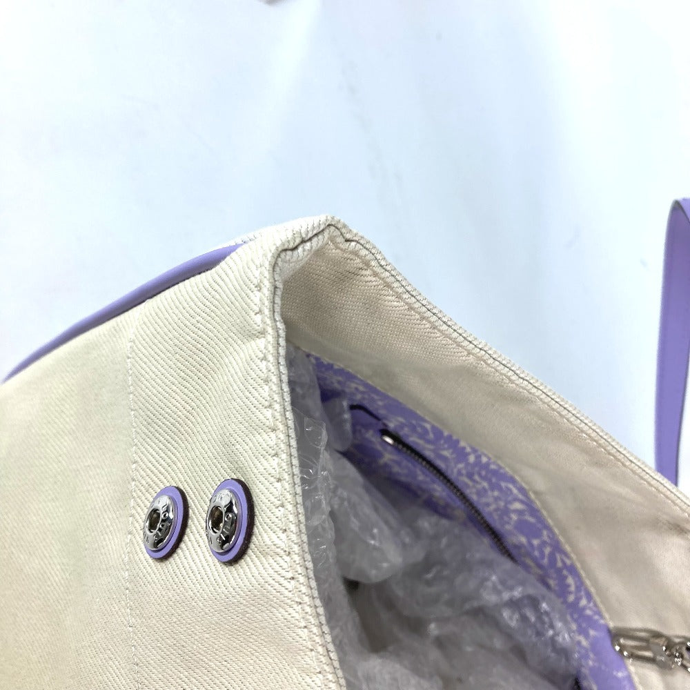 LOUIS VUITTON Shoulder Bag M94500 Leather / canvas purple Summer collection Hippo MM Women Used Authentic