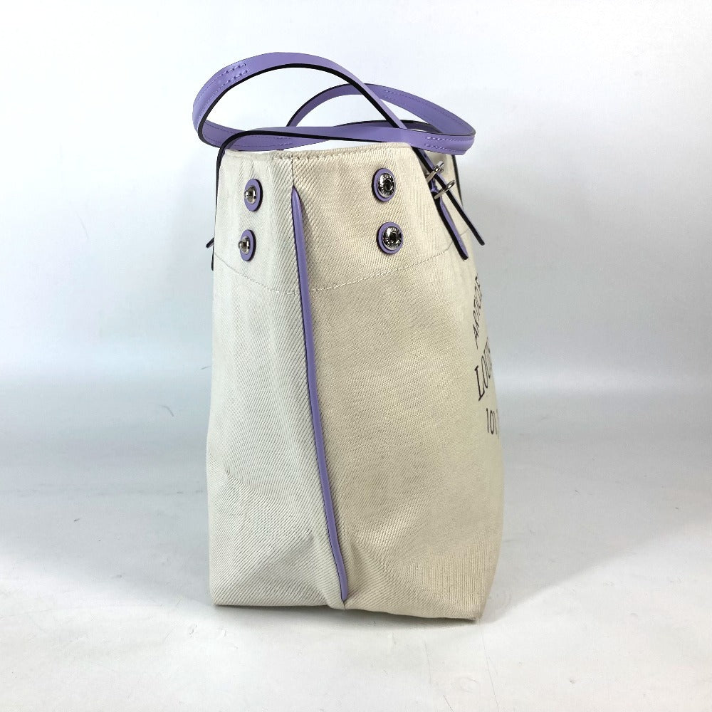 LOUIS VUITTON Shoulder Bag M94500 Leather / canvas purple Summer collection Hippo MM Women Used Authentic