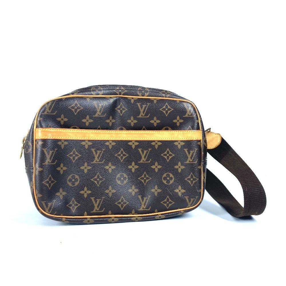 LOUIS VUITTON Shoulder Bag M45254 Monogram canvas Brown Monogram Reporter PM Women Used Authentic
