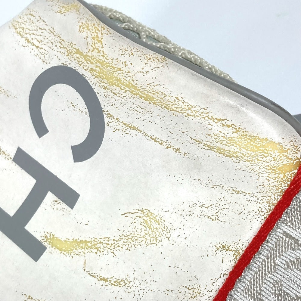 CHANEL Shoulder Bag Nylon white Sports logo mini Women Used Authentic