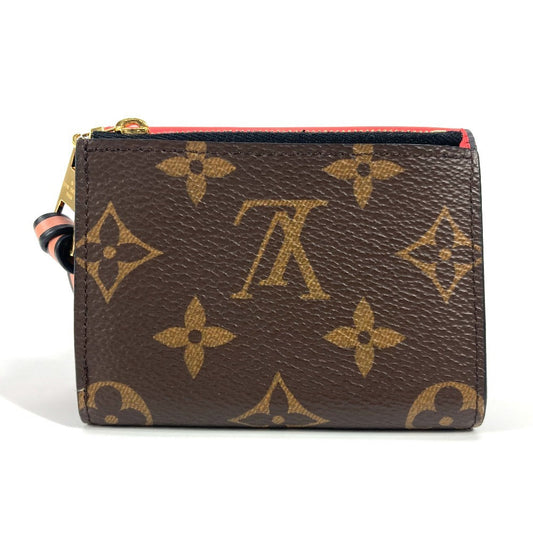 LOUIS VUITTON Trifold wallet M63904 Monogram canvas, leather Red Monogram Portefeuille Tuileries Compact Women Used Authentic