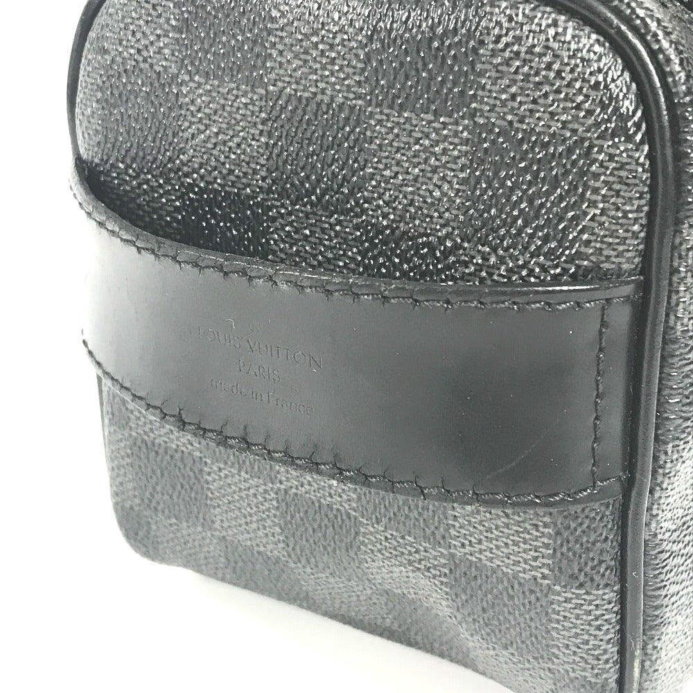 LOUIS VUITTON Pouch N47625 Damier Grafitto Canvas black Damier Grafitte C Cracking pouch