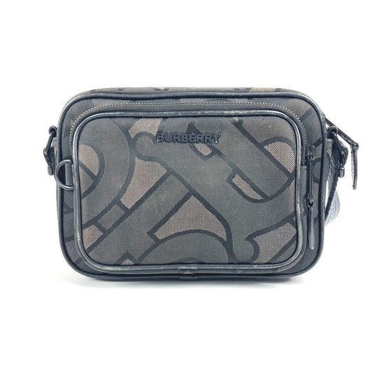 BURBERRY Shoulder Bag 8043708 Nylon canvas Gray type TB logo