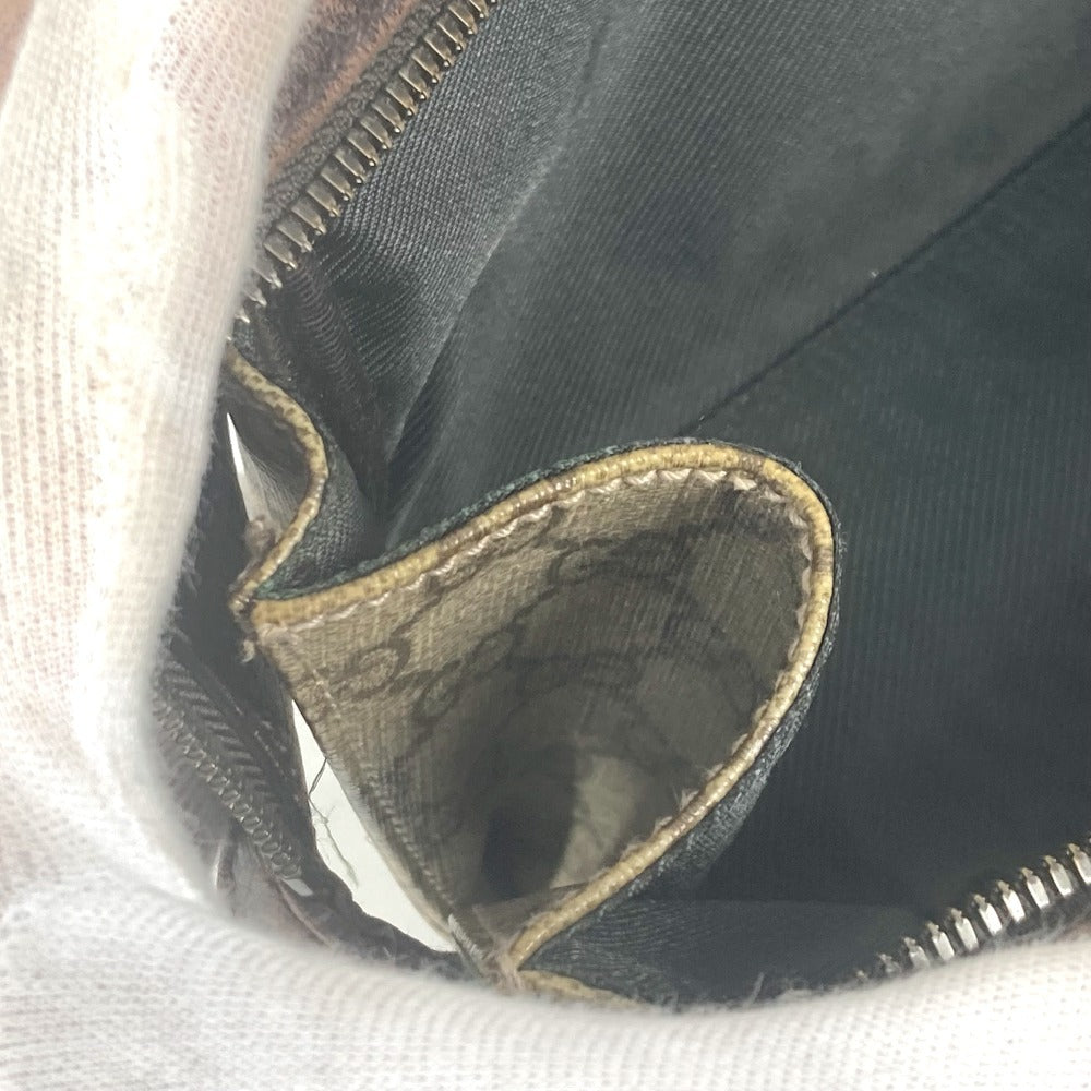 GUCCI Pouch 108891 GG Supreme canvas, leather beige GG Supreme logo