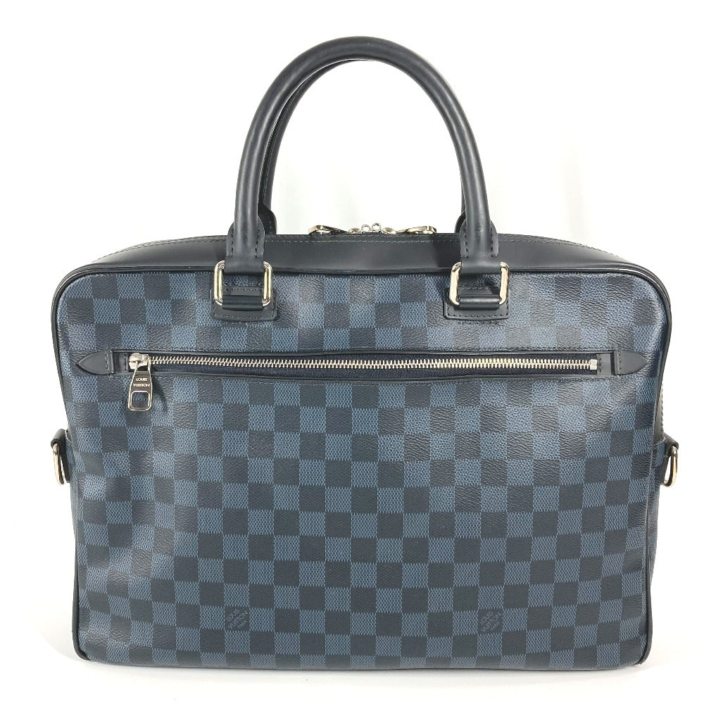LOUIS VUITTON Handbag N41347 Damier Cobalt Canvas Navy Damier Cobalt Porto Documan Business PDB mens Used Authentic