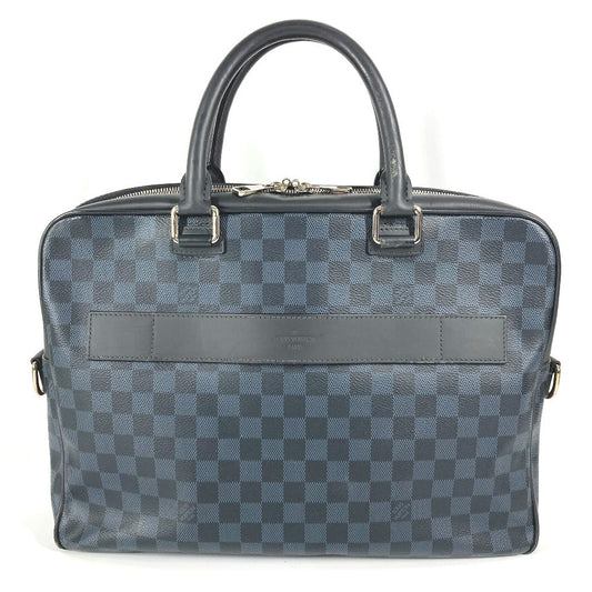 LOUIS VUITTON Handbag N41347 Damier Cobalt Canvas Navy Damier Cobalt Porto Documan Business PDB mens Used Authentic
