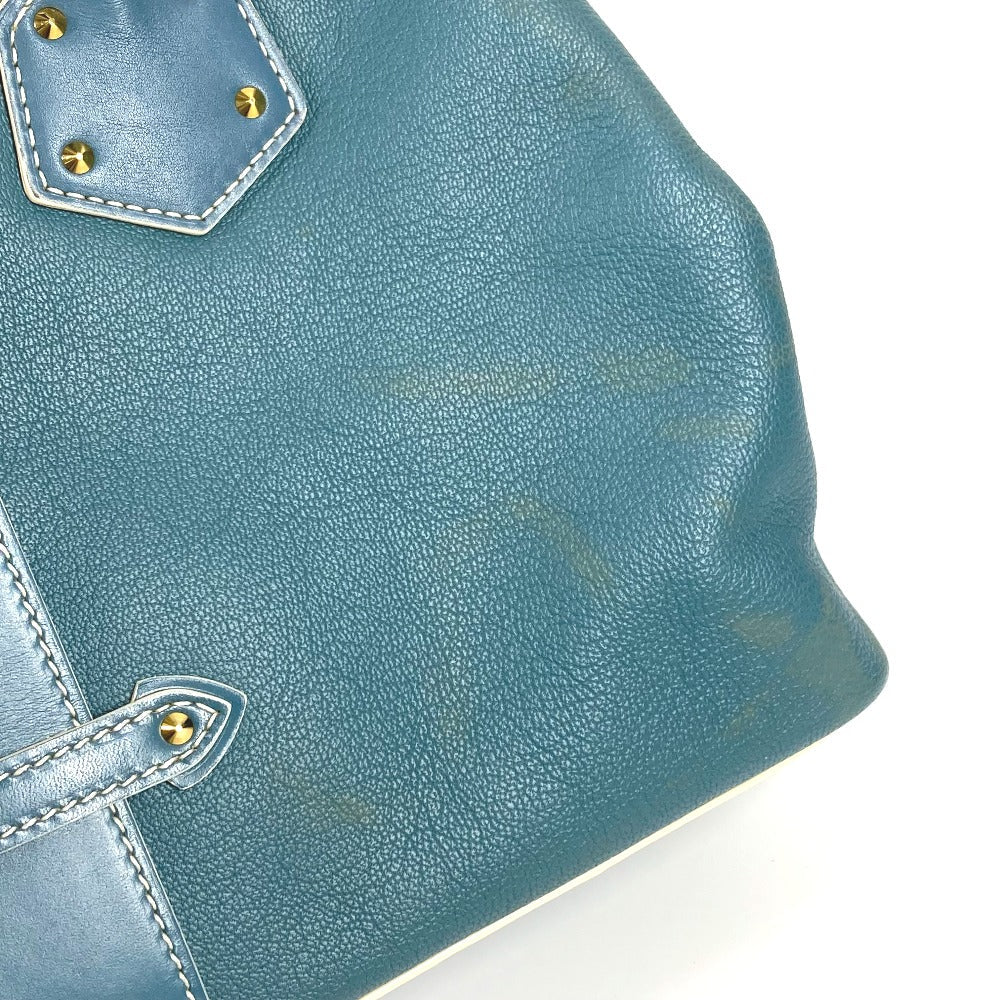 LOUIS VUITTON Handbag M91807 Suhari leather blue Suhari Angnieux PM Women Used Authentic