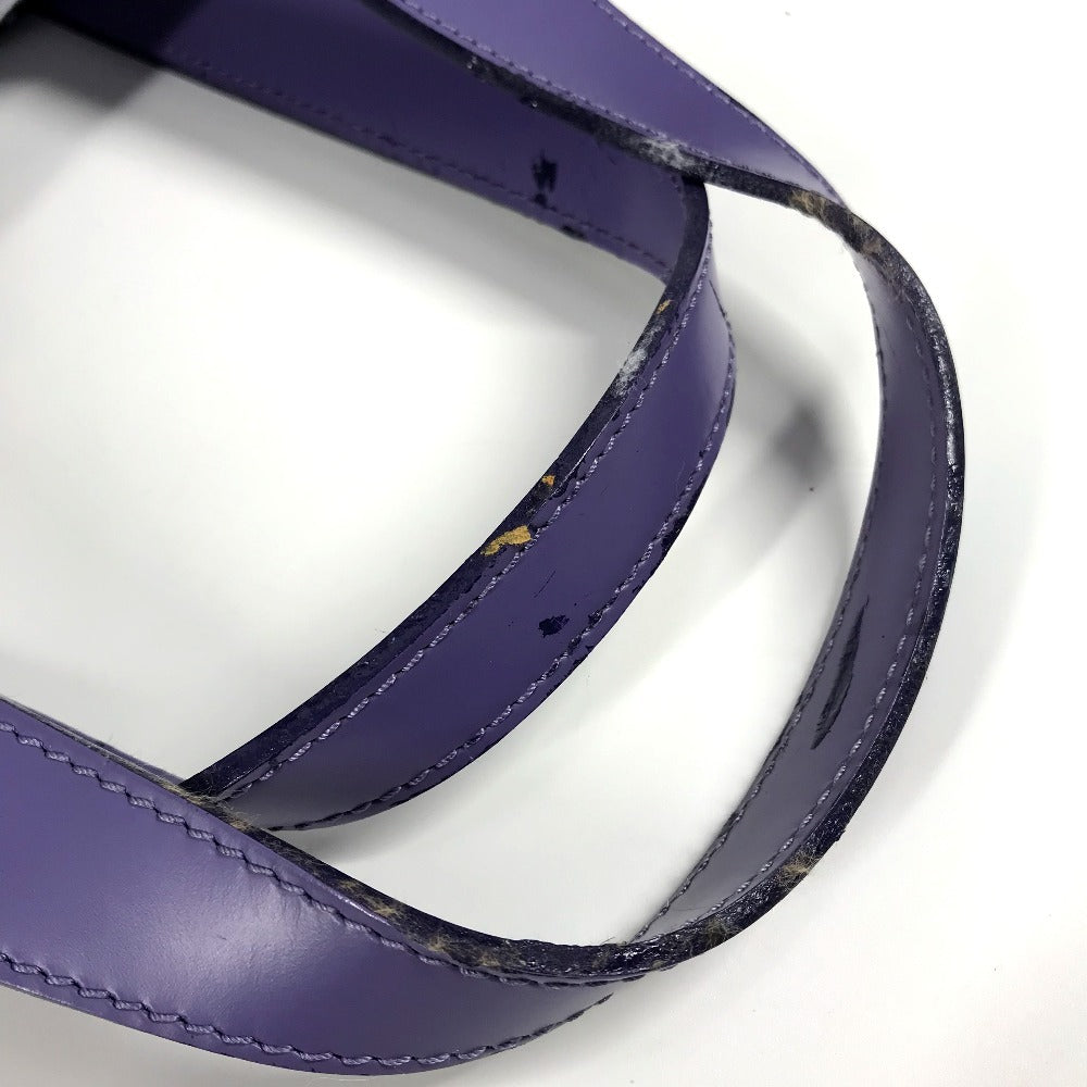 LOUIS VUITTON Shoulder Bag M95983 Leather / canvas purple Monogram beach line Hippo Ipanema PM