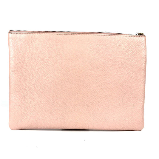 GUCCI Clutch bag 460187 leather pink logo