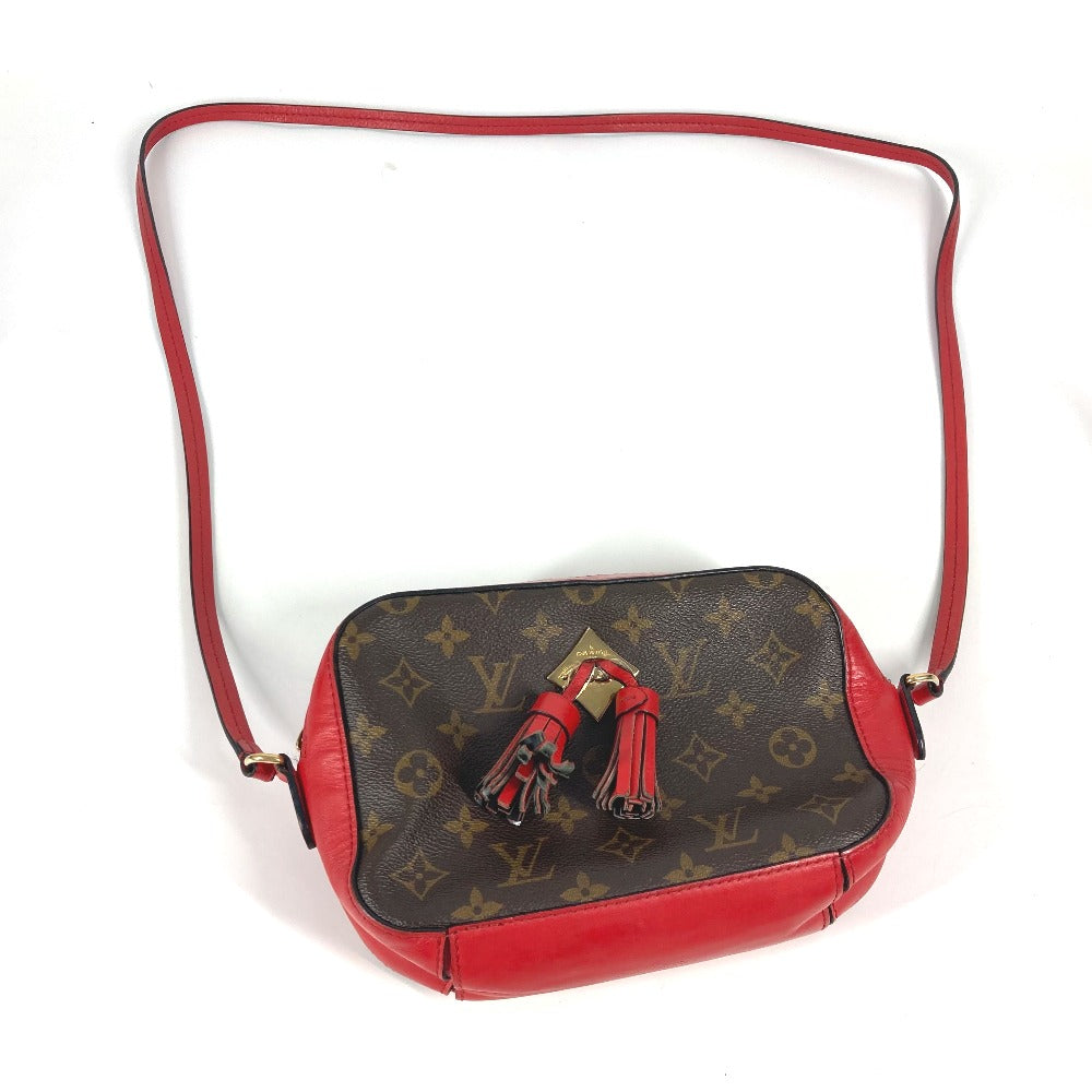 LOUIS VUITTON Shoulder Bag M43556 Monogram canvas Brown Monogram Saintonge