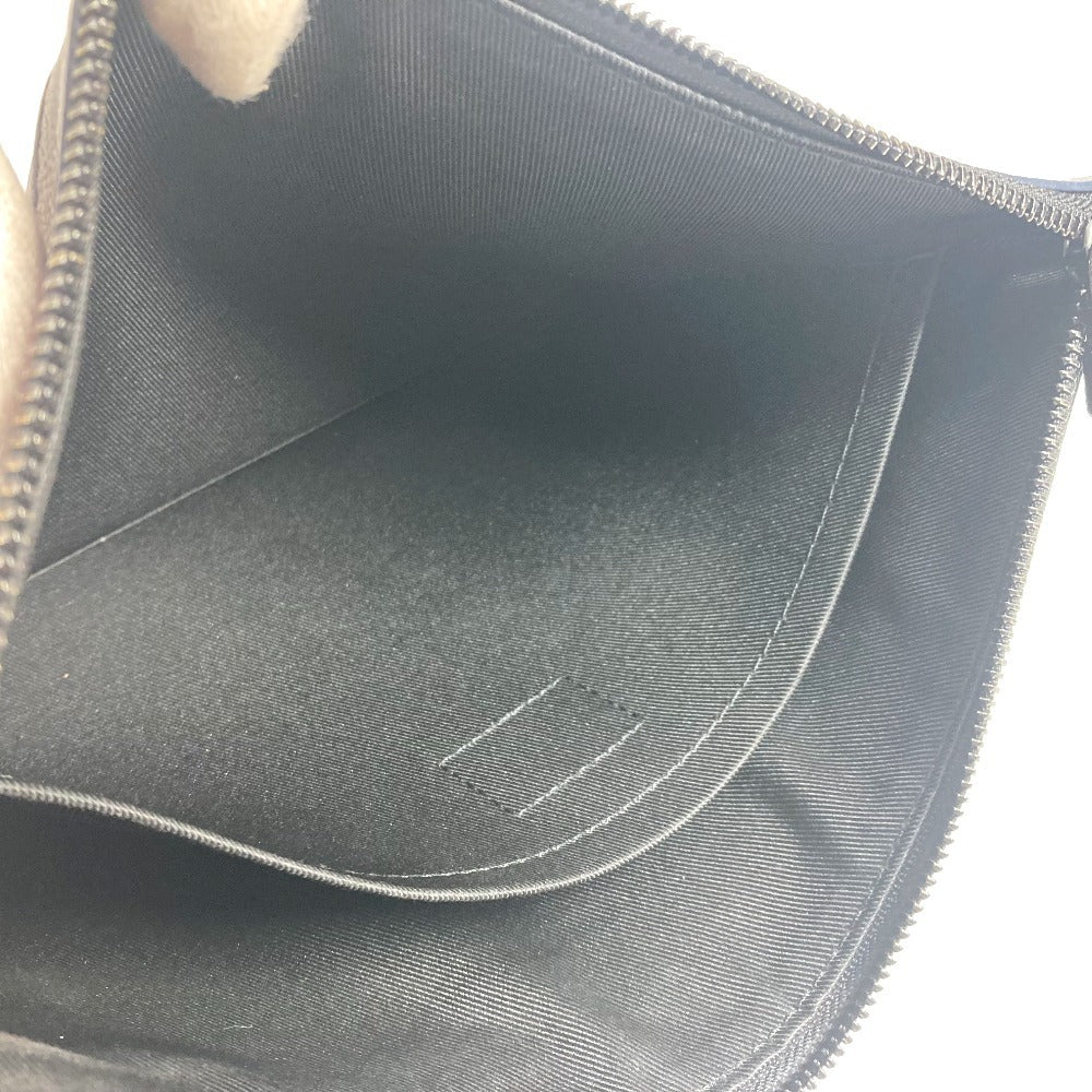 LOUIS VUITTON Clutch bag M83382 Monogram shadow leather Navy Monogram shadow pochette to go unisex(Unisex) Used Authentic