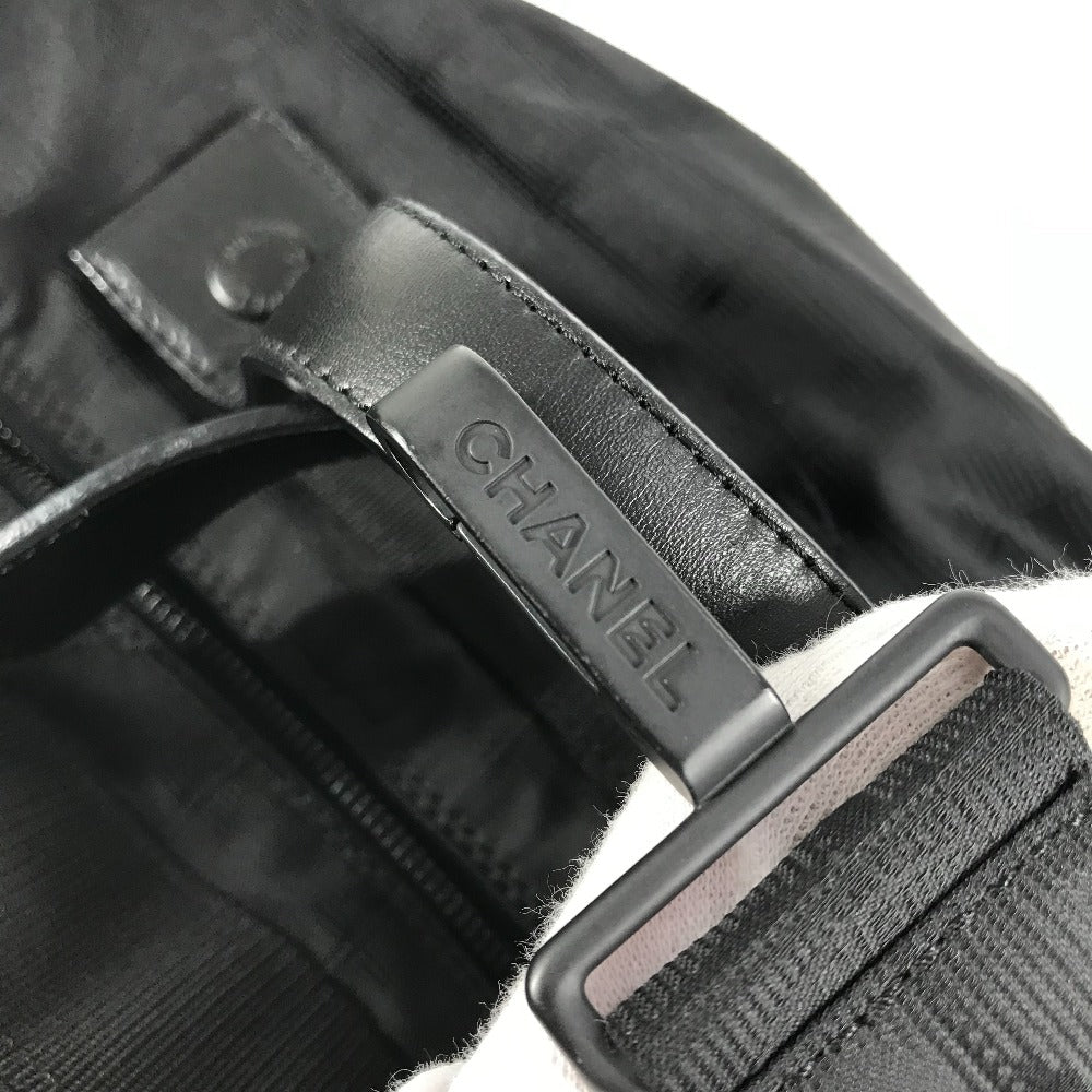 CHANEL Boston Duffel bag A15966 Nylon black New travel line logo