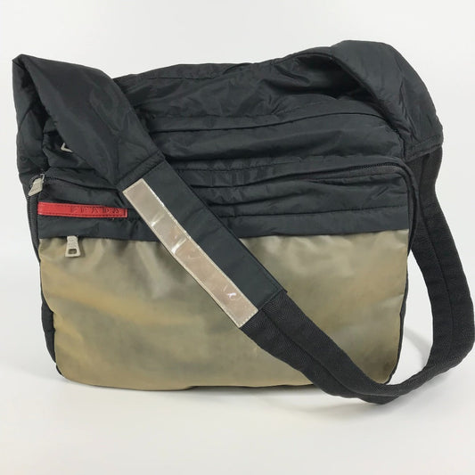 PRADA Shoulder Bag Nylon black logo