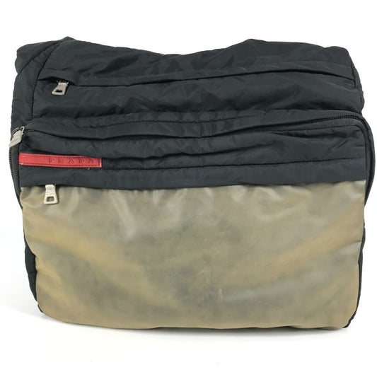 PRADA Shoulder Bag Nylon black logo