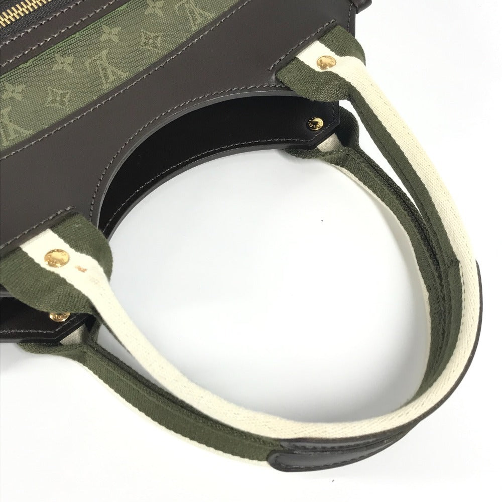 LOUIS VUITTON Handbag M92327 Monogram mini canvas khaki Monogram mini Suck Catlin Women Used Authentic