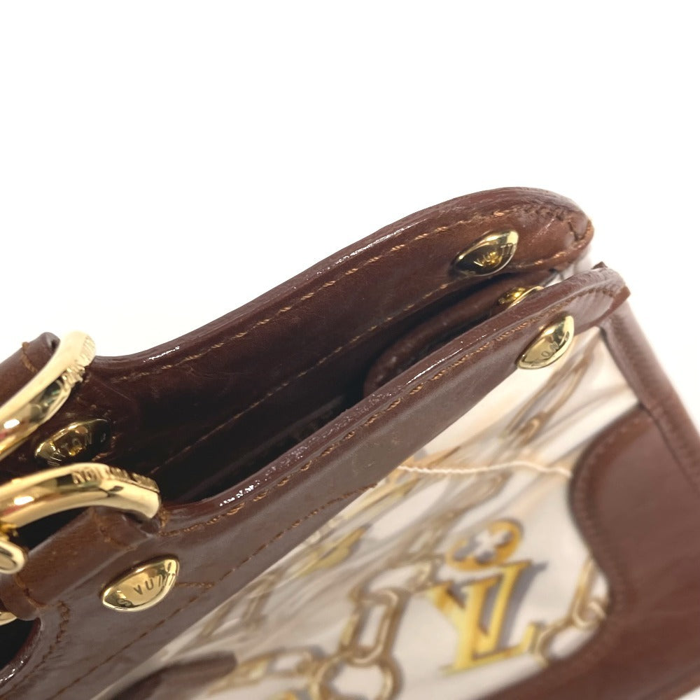 LOUIS VUITTON Shoulder Bag M95157 Plastics/Leather Brown Monogram charm Hippo