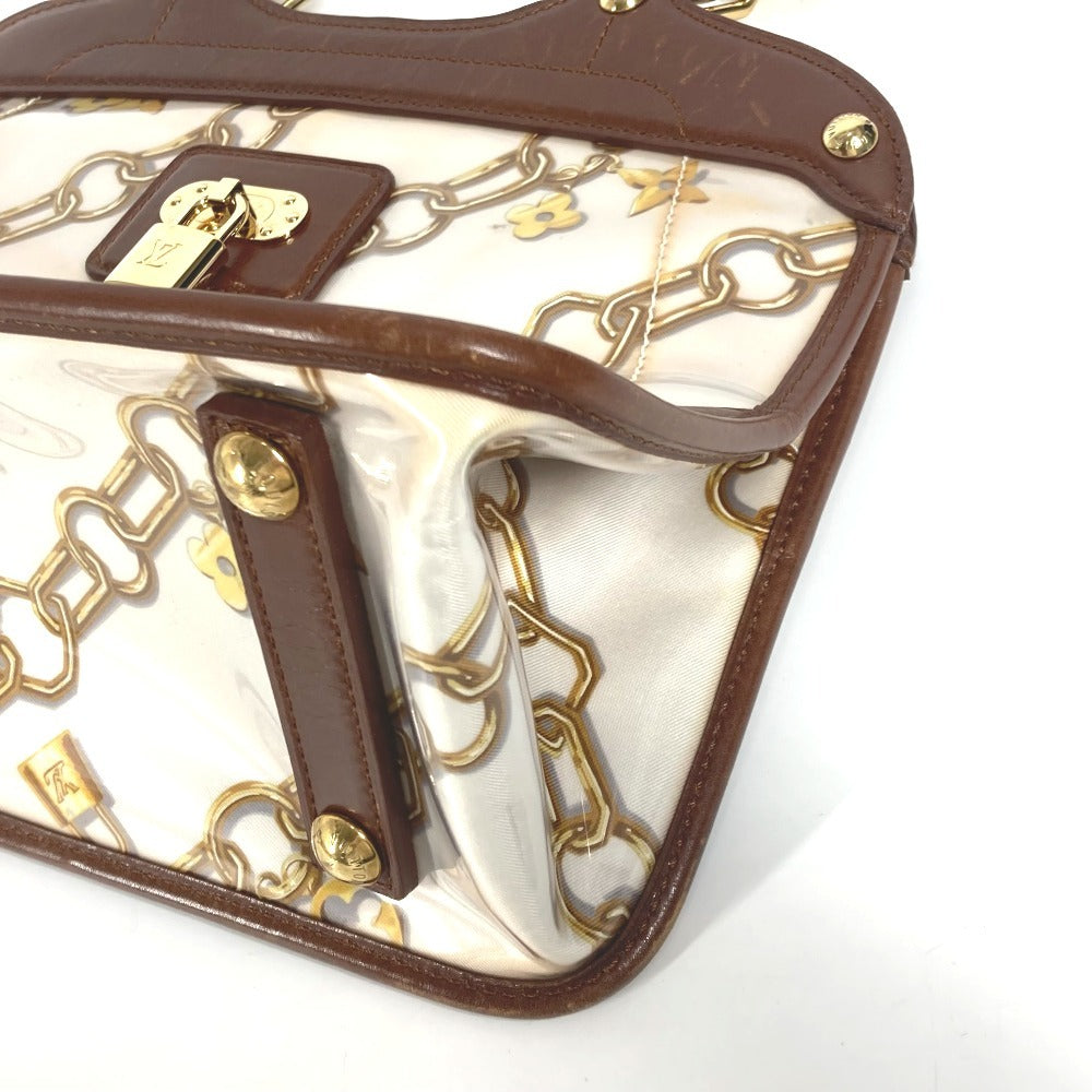 LOUIS VUITTON Shoulder Bag M95157 Plastics/Leather Brown Monogram charm Hippo