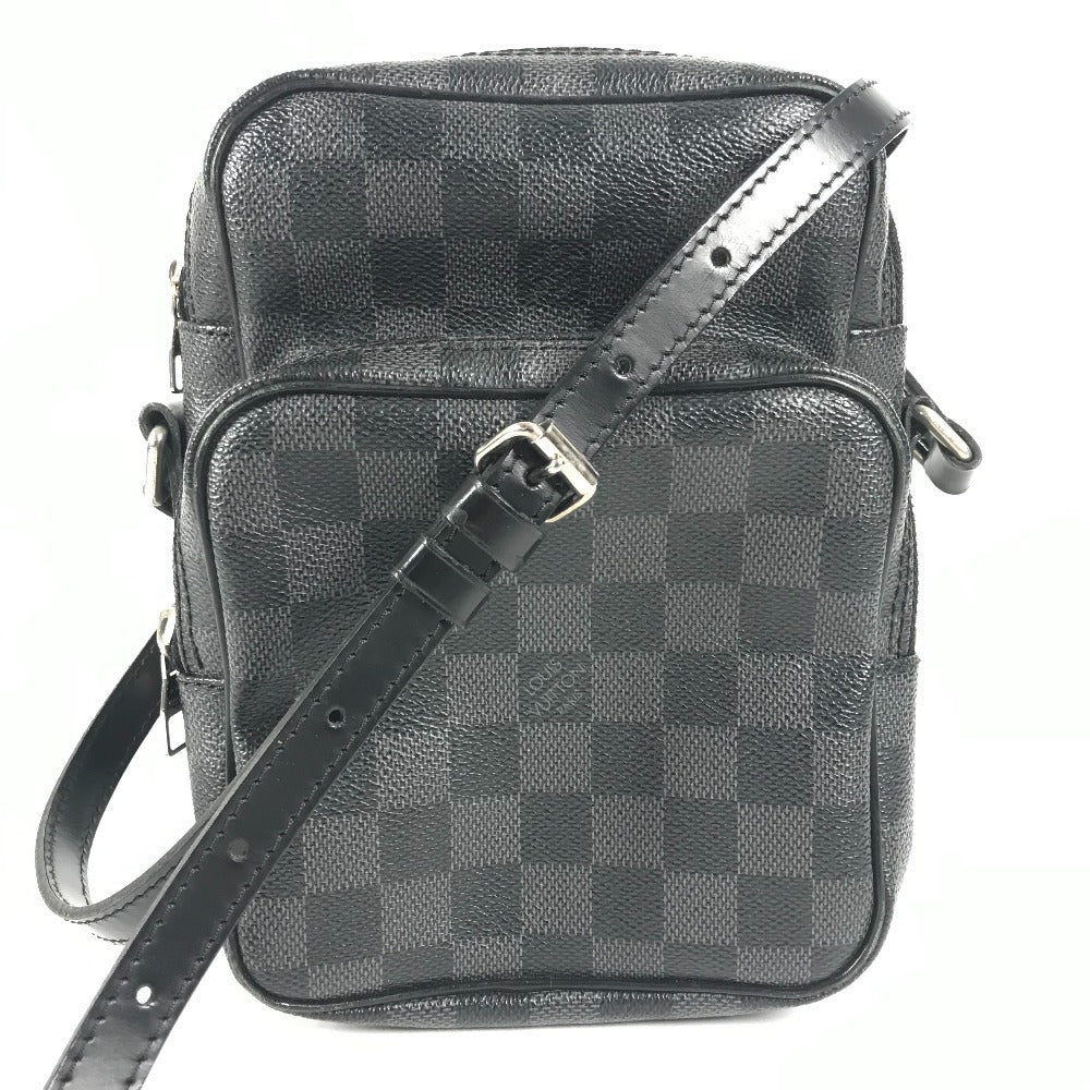 LOUIS VUITTON Shoulder Bag N41446 Damier Grafitto Canvas black Damier Graphite Rem