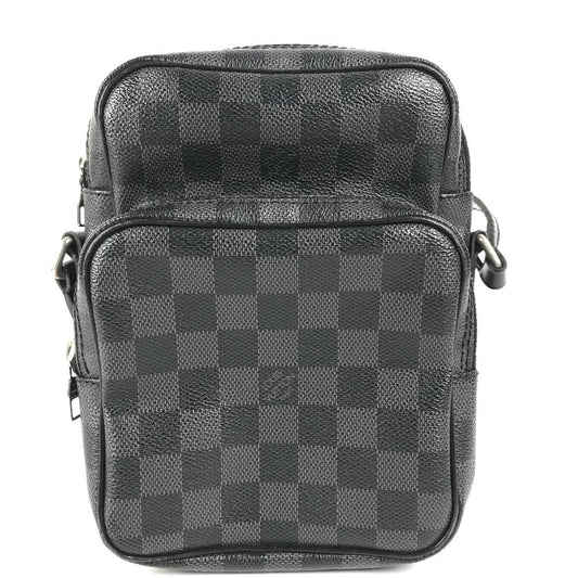 LOUIS VUITTON Shoulder Bag N41446 Damier Grafitto Canvas black Damier Graphite Rem