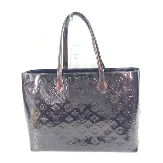 LOUIS VUITTON Shoulder Bag M91645 Monogram Vernis purple Monogram Vernis Wilscher MM Women Used Authentic