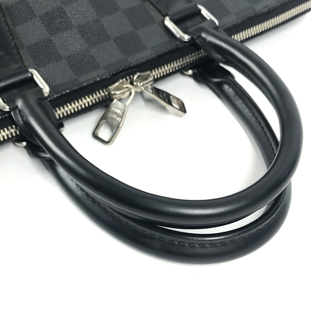LOUIS VUITTON Business bag N48224 Damier Grafitto Canvas black Damier Grafitte Porto de Cumanjour PDJ