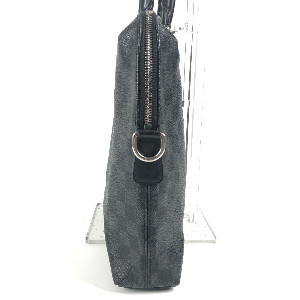 LOUIS VUITTON Business bag N48224 Damier Grafitto Canvas black Damier Grafitte Porto de Cumanjour PDJ