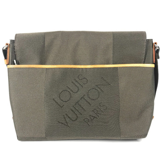 LOUIS VUITTON Shoulder Bag M93077 Damier Jean Canvas khaki Damier Jean Roux