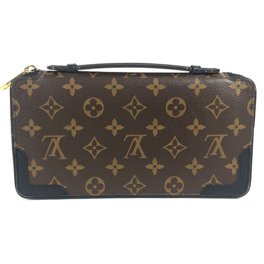 LOUIS VUITTON Long Wallet Purse M60679 Monogram canvas, leather Brown Monogram macacer Daily Organizer