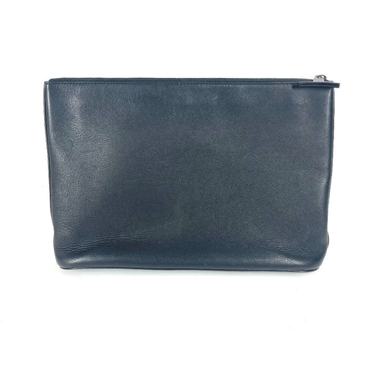 LOUIS VUITTON Clutch bag M63268 leather black Dark annity pochette cosmos