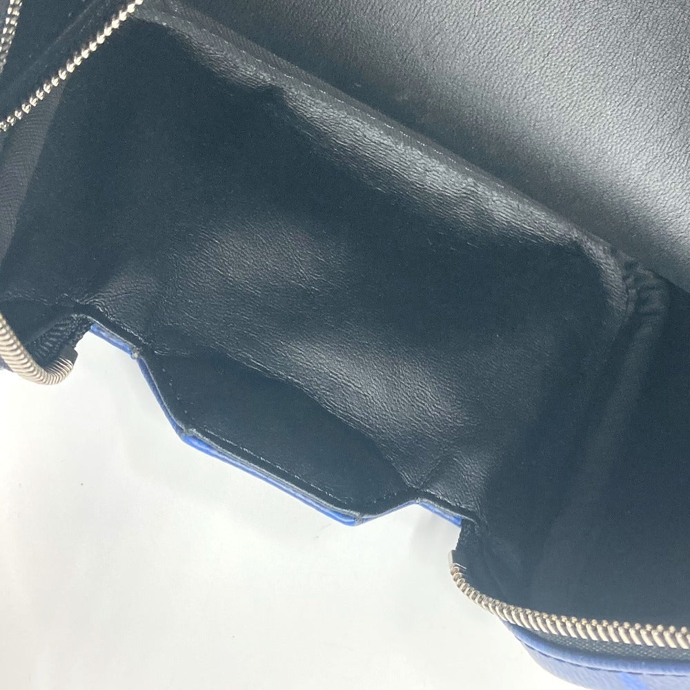 LOUIS VUITTON business bag M30849 Monogram canvas, Taiga leather blue Taigalama Dop kit