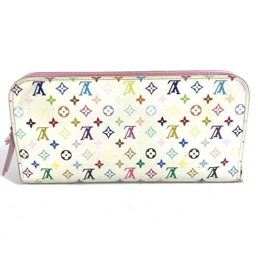 LOUIS VUITTON Long Wallet Purse M93751 Monogram multicolor canvas white Monogram multicolor Portefeuille Ansolit