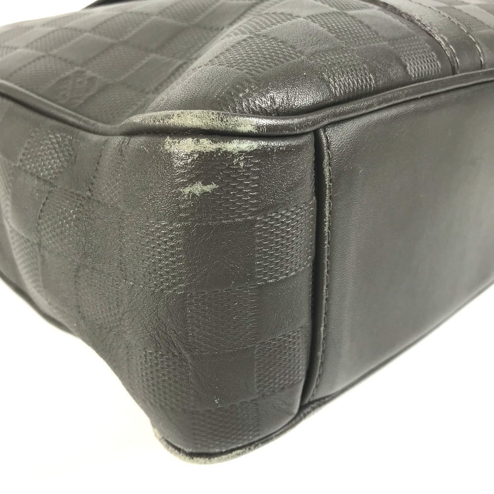 LOUIS VUITTON Handbag N41270 Damier Anfini Leather Brown Damier Anfini Tadao PM