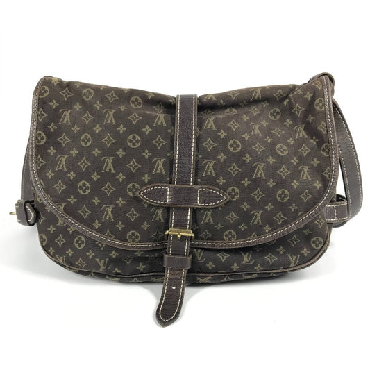 LOUIS VUITTON Shoulder Bag M95227 Monogram Mini-LinCanvas Brown Monogram mini run Saumur 30