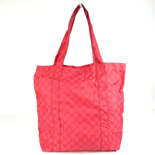 GUCCI Shoulder Bag 223669 Nylon Red GG Teddy Bear Eco Bag