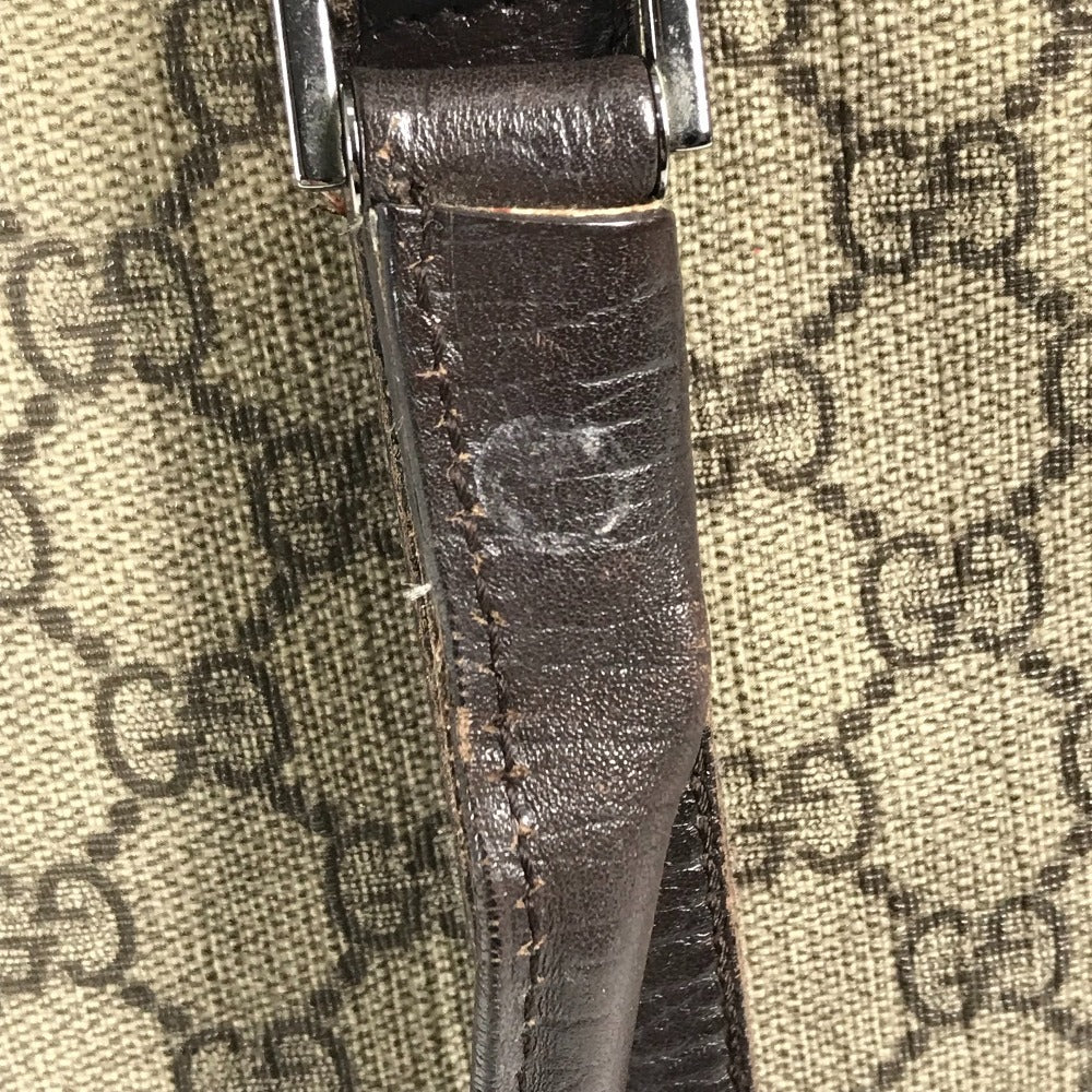 GUCCI Shoulder Bag 114595 GG Supreme canvas, leather beige Monogram GG Supreme