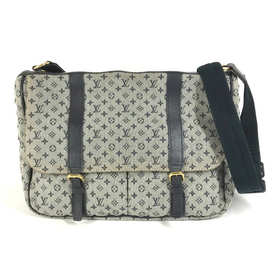 LOUIS VUITTON Shoulder Bag M42350 Monogram mini canvas Navy Monogram mini Sac Maman