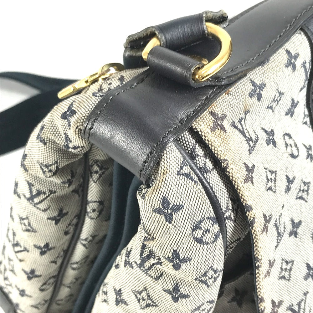 LOUIS VUITTON Shoulder Bag M42350 Monogram mini canvas Navy Monogram mini Sac Maman