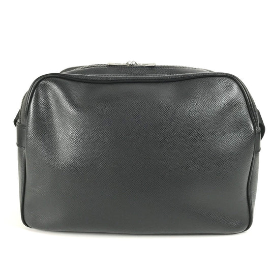 LOUIS VUITTON Shoulder Bag M30152 Taiga Leather black Taiga Reporter PM Reporter PM