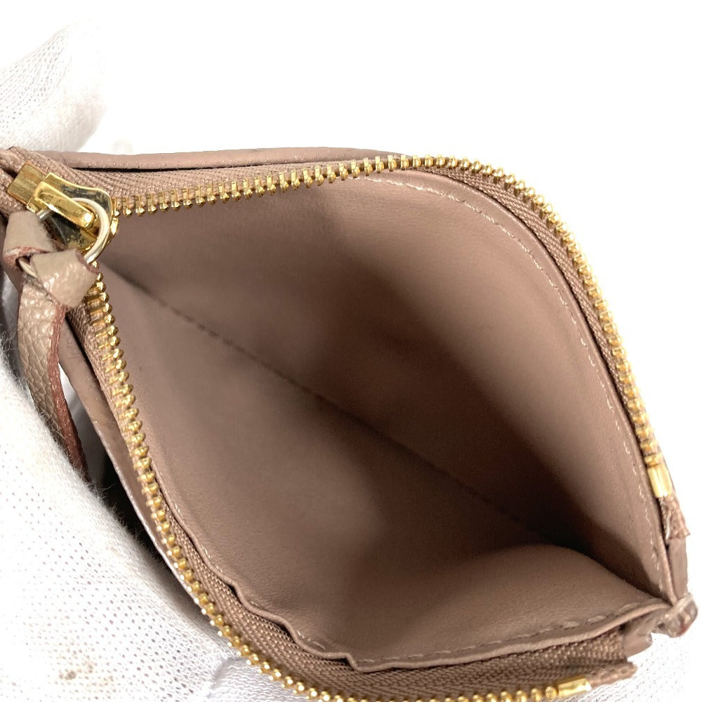 LOUIS VUITTON Trifold wallet M63529 Monogram Ann Platt Leather beige Monogram Ann Platt Portefeuille Victorine