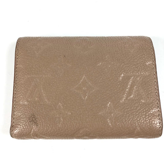 LOUIS VUITTON Trifold wallet M63529 Monogram Ann Platt Leather beige Monogram Ann Platt Portefeuille Victorine