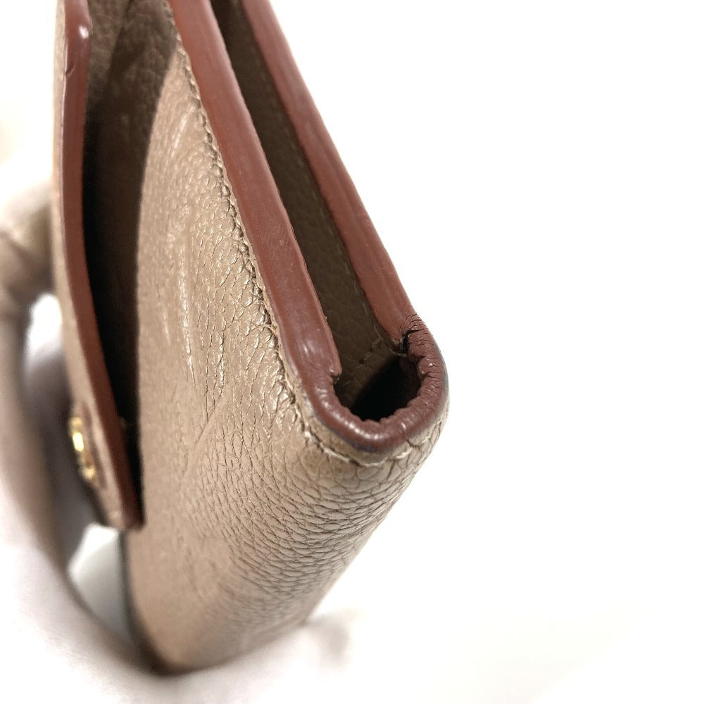 LOUIS VUITTON Trifold wallet M63529 Monogram Ann Platt Leather beige Monogram Ann Platt Portefeuille Victorine
