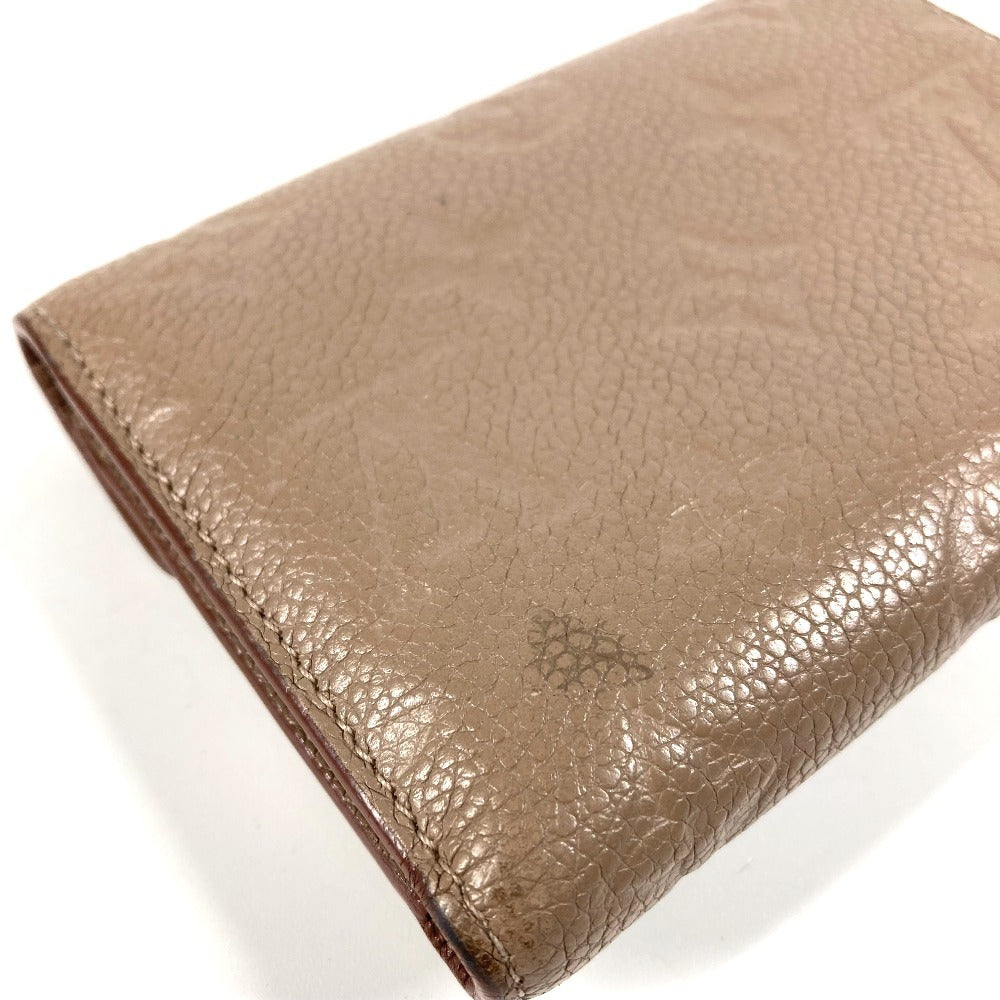 LOUIS VUITTON Trifold wallet M63529 Monogram Ann Platt Leather beige Monogram Ann Platt Portefeuille Victorine