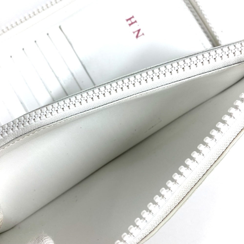 LOUIS VUITTON Long Wallet Purse M80337 Taurillon Clemence Maurice white LV friend Zippy Wallet Vertical