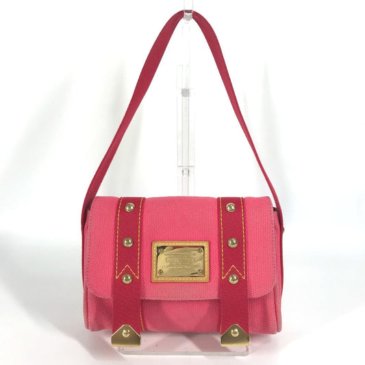 LOUIS VUITTON Shoulder Bag M40071 canvas pink Antigua Sac mule